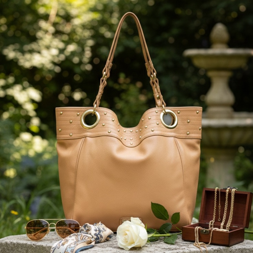 Steve Madden Studded Large Hobo Tote